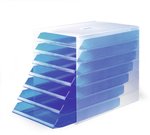 Pojemnik z 7 Szufladami IdealBox C4 Niebieski Przezroczysty /Durable 1712000540