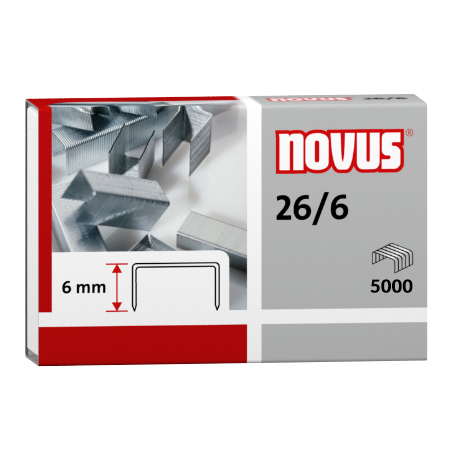 Zszywki Novus 26/6 5000szt. 040-0160