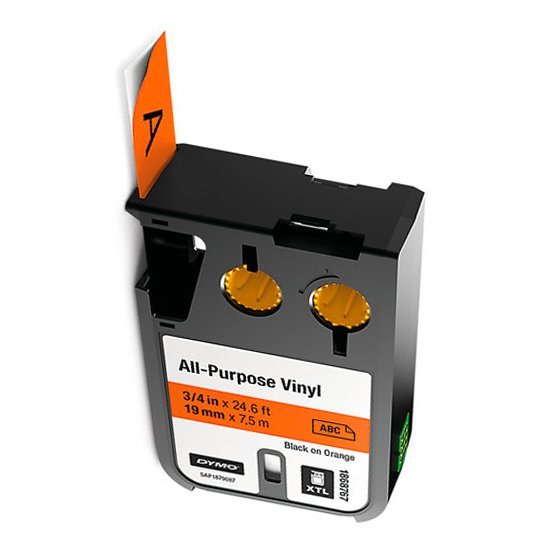 Taśma Vinylowa XTL 19 mm x 7 m Czarne Na Pomarańczowym /Dymo 1868767