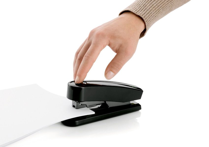 Zszywacz Novus Flat-Clinch B4Fc Re+New Z Plastiku Z Recyklingu Czarny