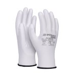 Rękawice Donau Safety Pu White Kat. II Rozm. 10 Białe  /DONAU SAFETY