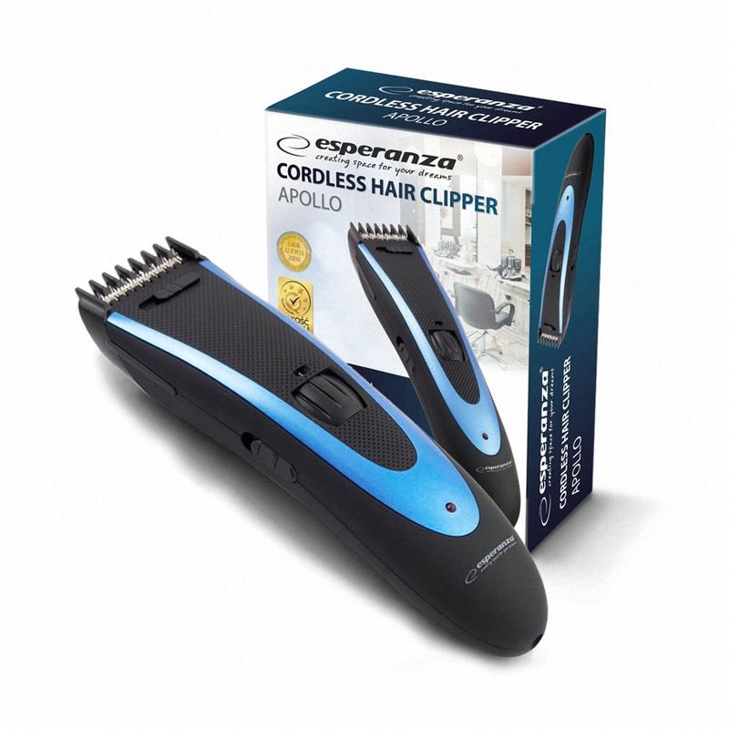 Maszynka Do Strzyżenia Włosów Apollo Czarno-Niebieska /Esperanza