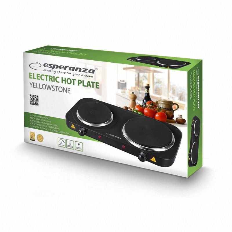 Kuchenka Elektryczna 1500W+1000W Yellowstone Esperanza