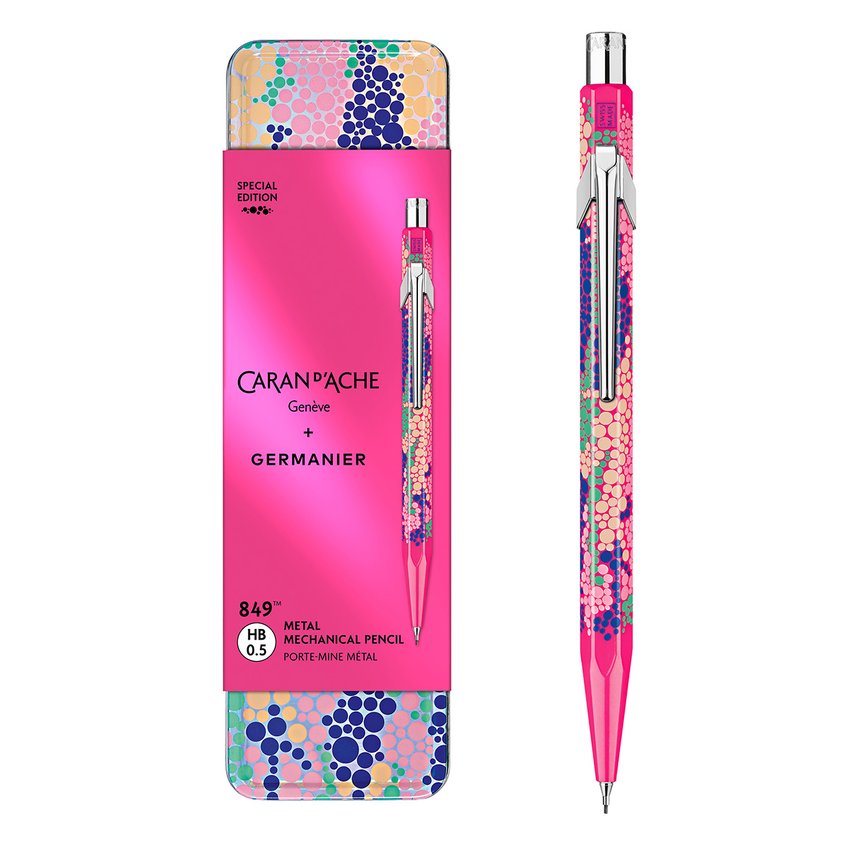 Ołówek mechaniczny CARAN D'ACHE 844 Germanier 05mm w pudełku różowy neonowy