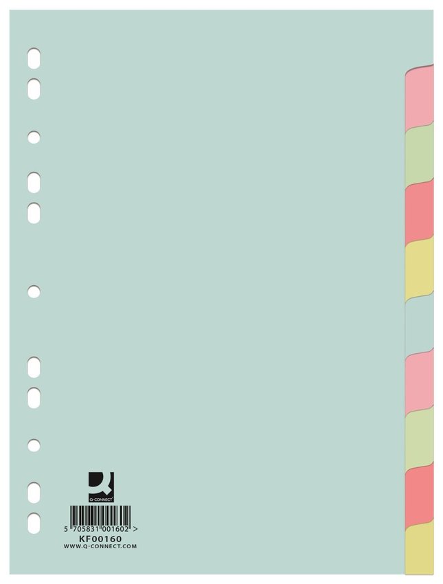 Przekładki Pap. A4 Kolorowe 10k /Q-Connect