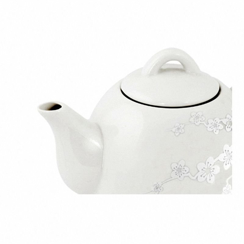 Czajnik Elektryczny Ceramiczny Alamere 1.2L Kwiaty Biały /Esperanza