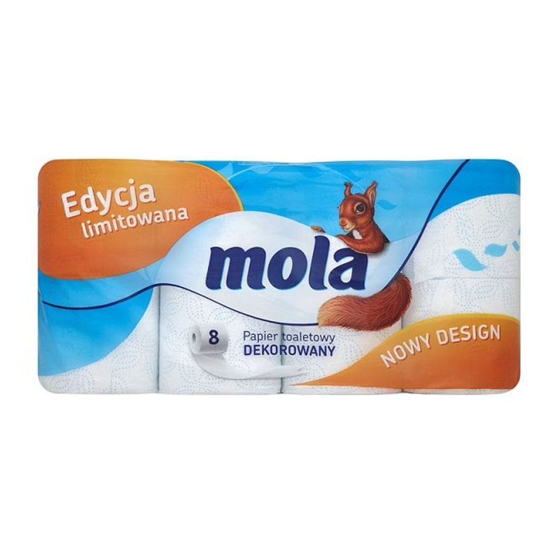 Papier Toaletowy Mola Classic A'8 Niebieski Dekorowany