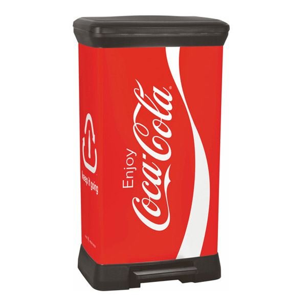 Kosz Na Śmieci 50L z Pedałem Deco Bin Coca-Cola / Curver 207796