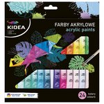 Farby Akrylowe 24kol 6ml Zestaw /Kidea