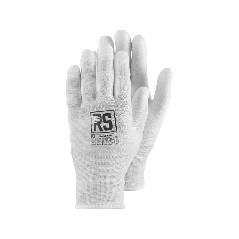 Rękawice Dziane RS Rand Esd Rozm. 9 Białe /RS-Schutz