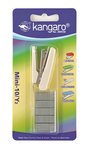 Zszywacz Kangaro Mini-10/Y2+Zszywki Zszywa Do 10 Kartek Blister Beżowy