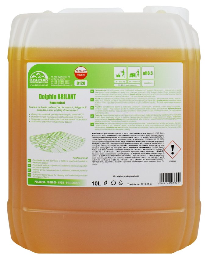 Dolphin Profesjonalny Płyn do Mycia Podłóg Brilant 10L