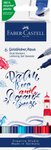 Pisak Akwarelowy Goldfaber Aqua Dwustronny Zestaw Do Handletteringu Seaside 6 Szt. Faber-Castell