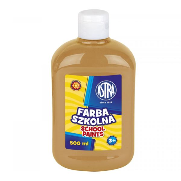 Farba Szkolna Astra 500ml Butelka [301109007] Brązowa Jasna