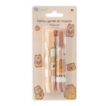 Gumka Wysuwana 2szt. Kapibara /DpCraft