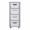  Regał 4x10L Infinity Szaro-Biały / Curver 231559