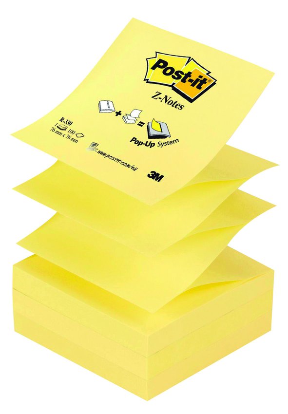 Bloczek Samoprzylepny 76x76 Z-Notes Żółty /Post-it