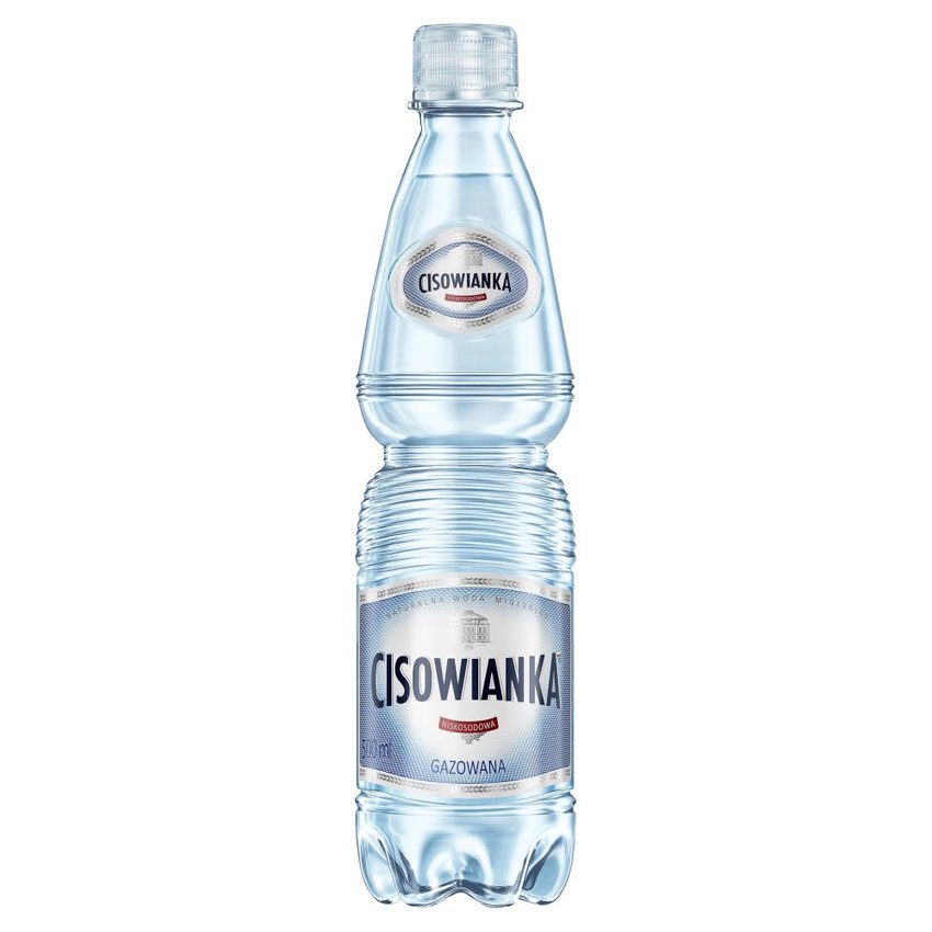WODA CISOWIANKA, GAZOWANA, BUT. PLA 0,5L