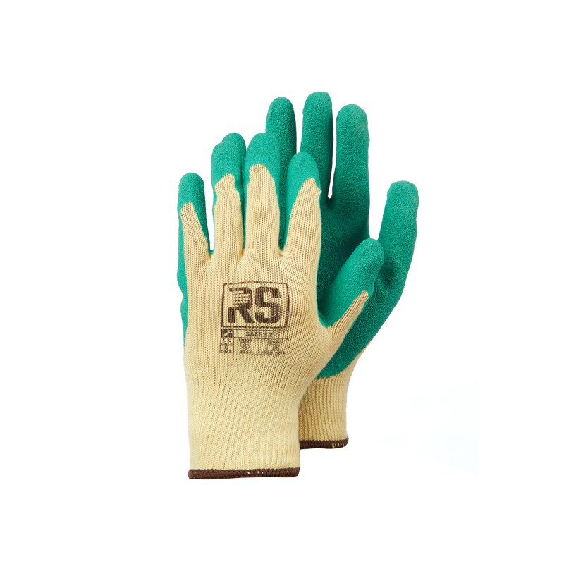 Rękawice Dziane RS Safe Ex Bawełniane Rozm. 10 Żółto-Zielone /RS-Schutz