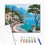 Malowanie po numerach BRUSHME 40x50 cm nabrzeże włoskie 1 szt.