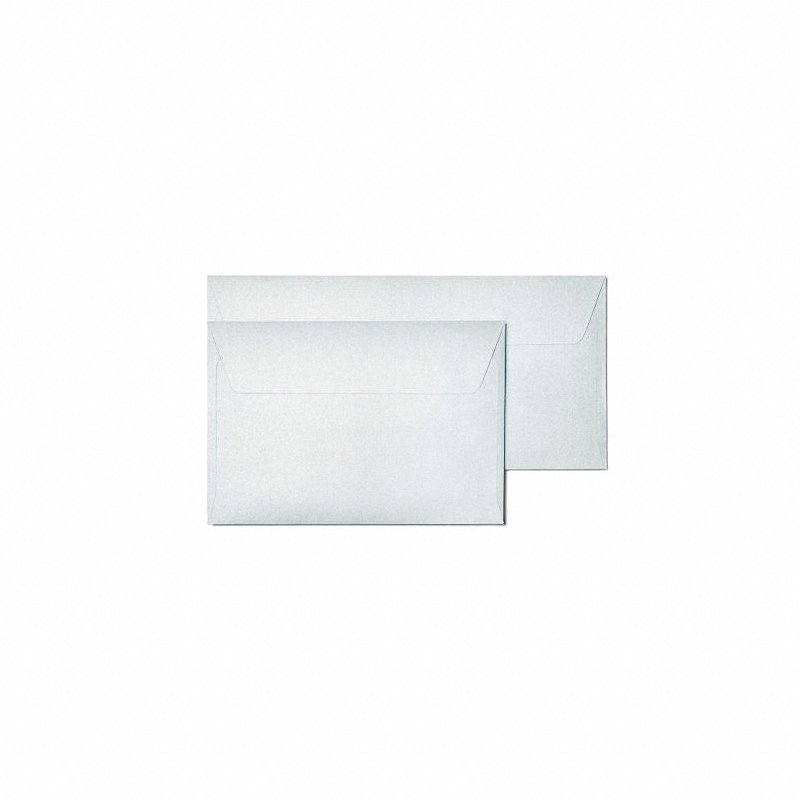 Koperta Ozdobna Pearl Srebrny C6 120g 114x162mm 10szt.  /Argo 280214