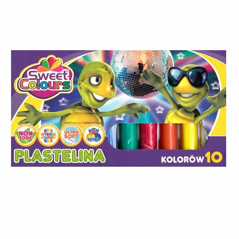 Plastelina 10 kol Okrągła Sweet Colours / Koma-Plast