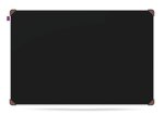 Tablica Korkowa Memobe Idea Edge All Black, Rama Aluminiowa Czarna, 120X90 cm