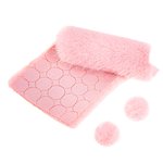 Futerkowe Pompony na Taśmie 3cm 50szt. Jasny Różowy /DpCraft