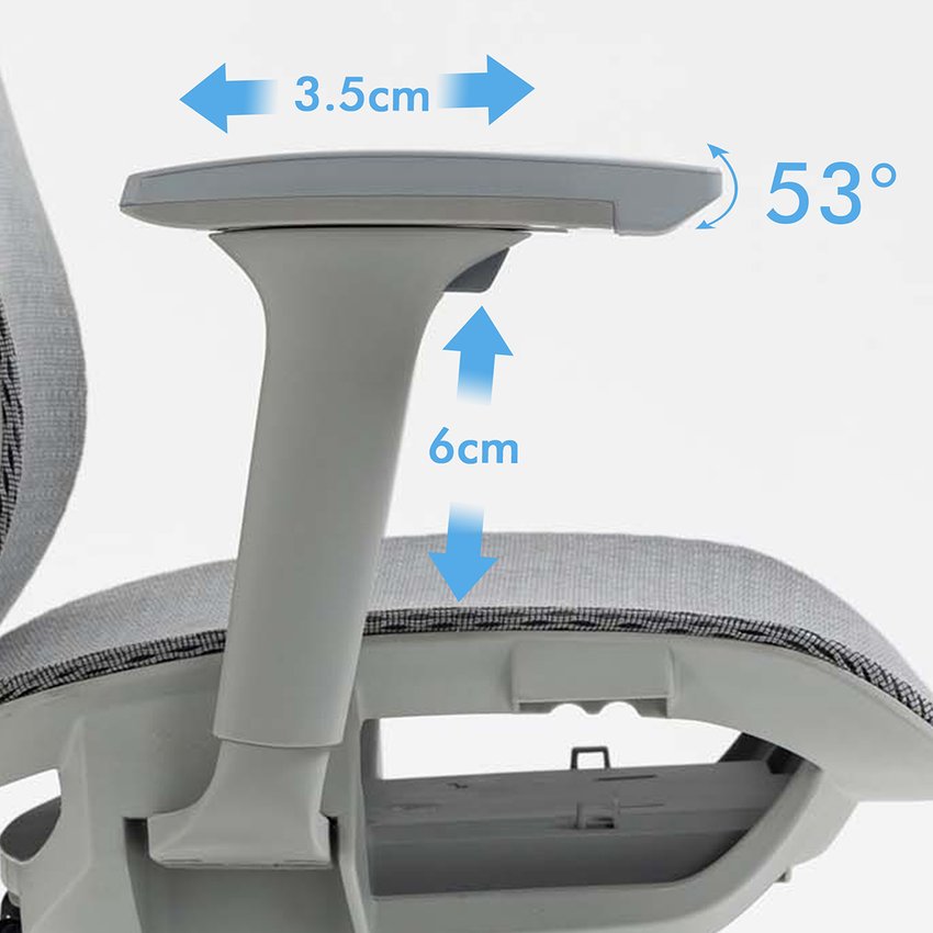 Fotel biurowy OFFICE PRODUCTS Egina szary