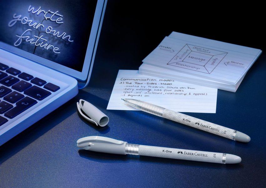 Długopis K-One 0.7 Mm Czarny 3 Szt. Blister Faber-Castell