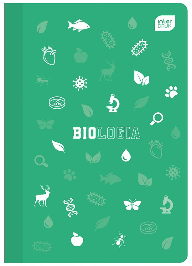 Zeszyt A5 60k Kratka 70g Tematyczny Biologia PP /Interdruk
