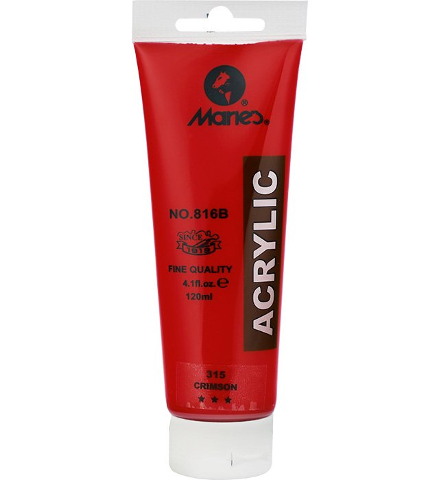 Farba akrylowa MARIES 816B-315 120 ml czerwony