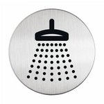 Tabliczka "Prysznic" 83mm Srebrny /Durable 493823