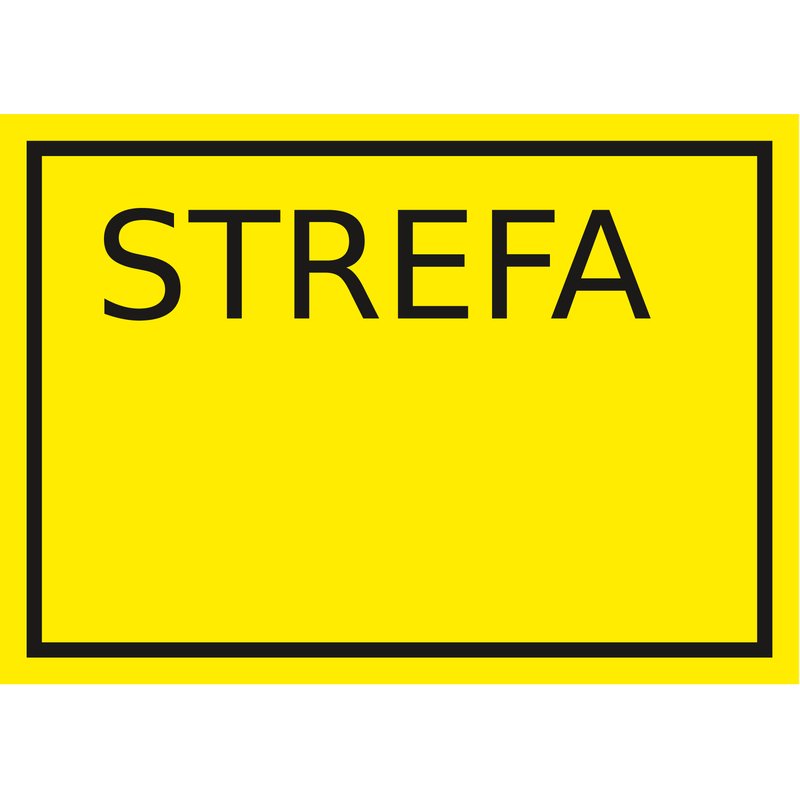Znak TDC 1 Strefa Zagrożenia Wybuchem  /TDC