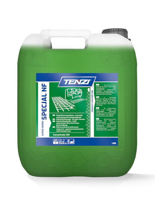 Tenzi Super Green Specjal NF 5L – płyn do mycia posadzek przemysłowych