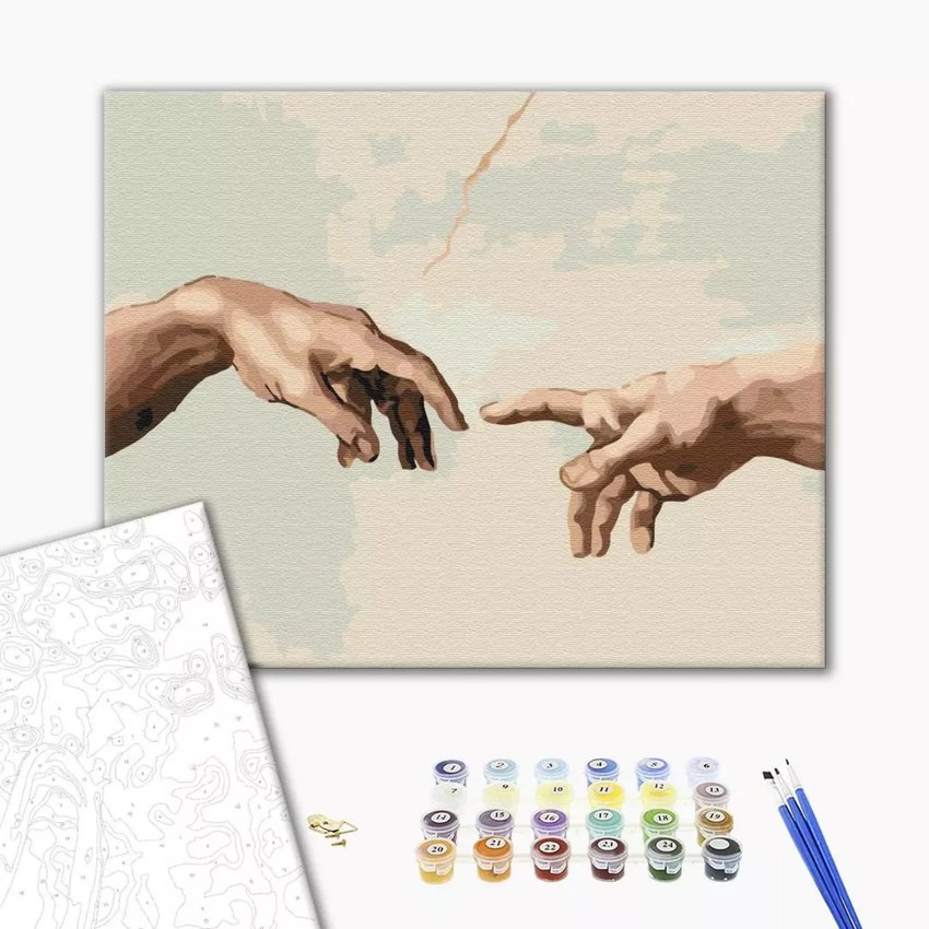 Malowanie po numerach BRUSHME 40x50 cm stworzenie Adama 1 szt., w pudełku