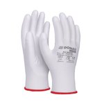 Rękawice Donau Safety Pu White Kat. II Rozm. 6 Białe  /DONAU SAFETY