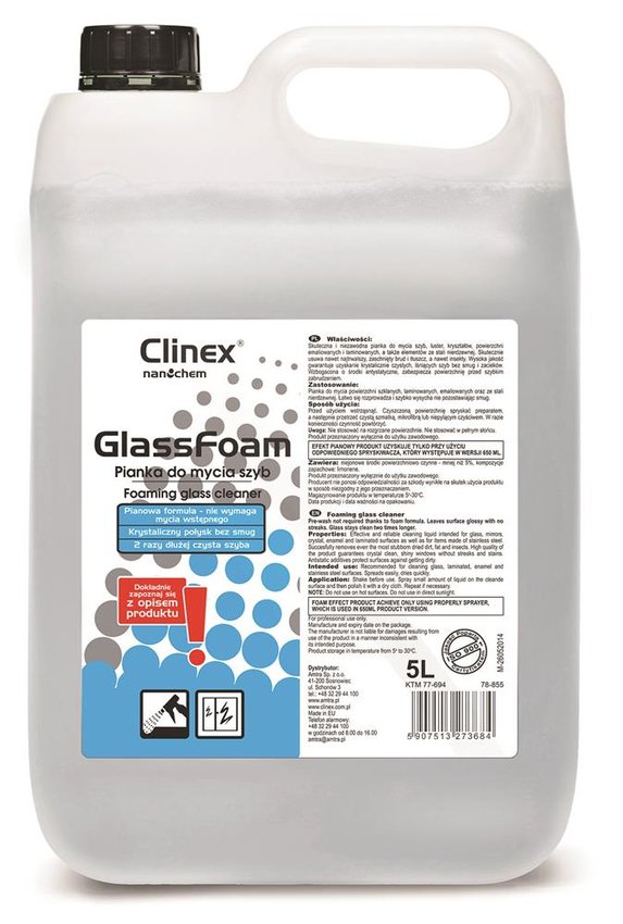 Clinex Glass Foam 77-694 pianka do szyb 5L