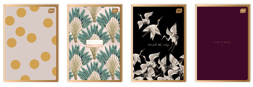 Brulion A5 96# M 70g Metallic Satin Gold