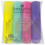 Zakreślacz 1546 Pastel 4 Kol. w Etui Plastikowym Faber-Castell