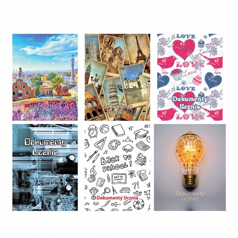 Okładka na Dokumenty Ucznia z Nadrukiem /Panta Plast