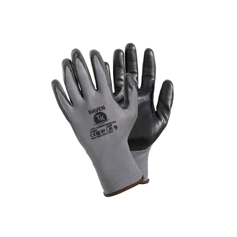 Rękawice Raven TK Montażowe Rozm. 8 Szare  /TK Gloves