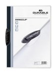 Skoroszyt Zaciskowy A4 PP Swingclip 30 Kartek Czarny /Durable 226001