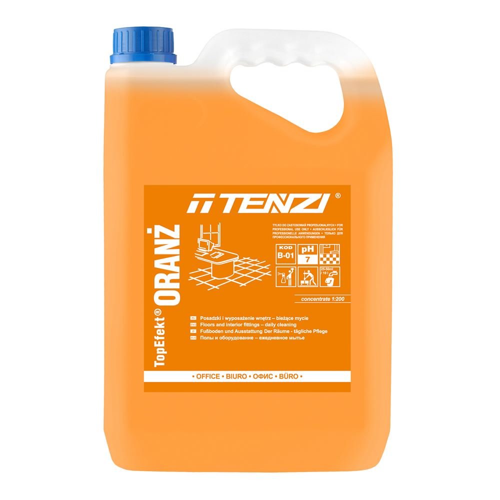 Tenzi TopEfekt Oranż 5L - płyn do mycia posadzek