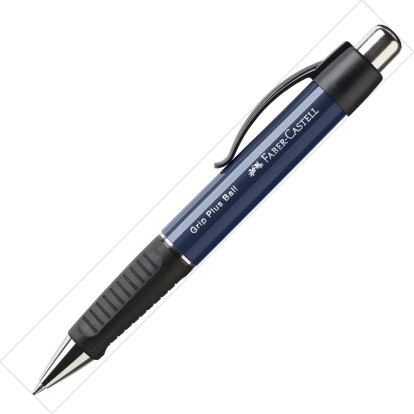 Długopis Grip Plus 1407 Niebieski Metalik Faber-Castell