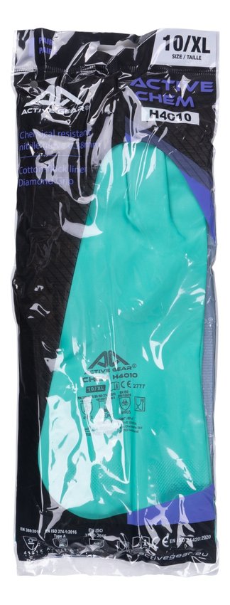 Rękawice chemiczne ACTIVE CHEM rozm. 10 zielone