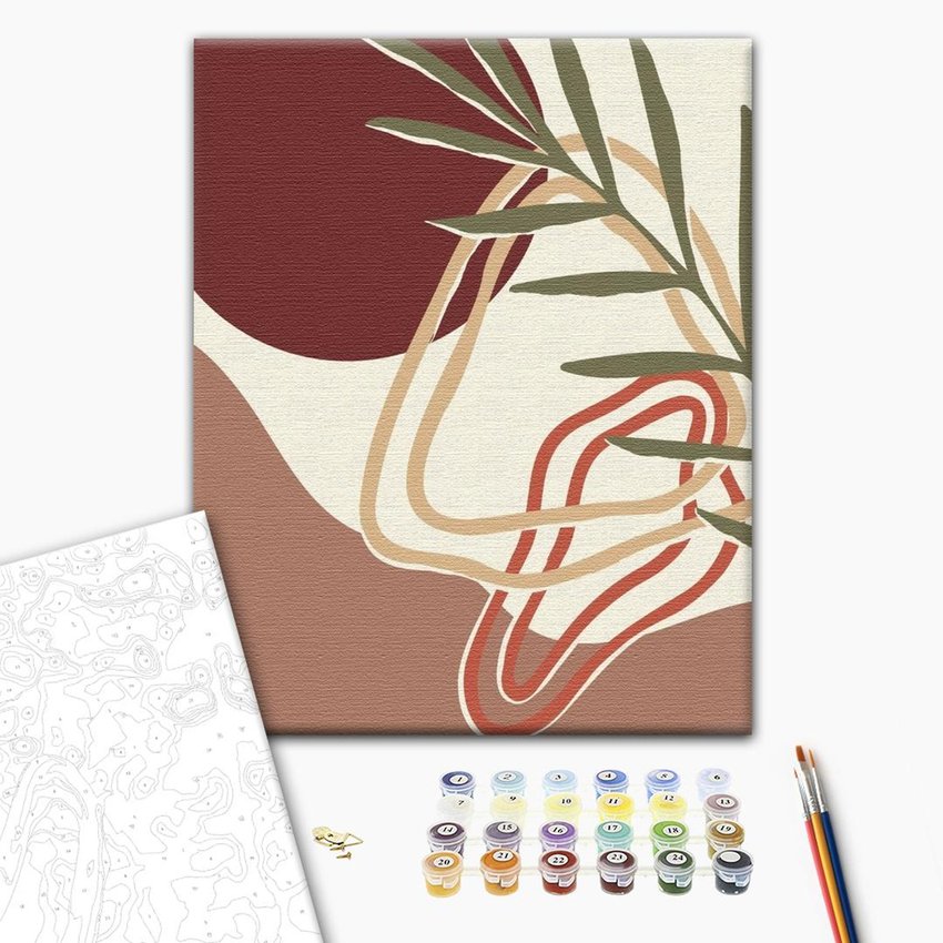 Malowanie po numerach BRUSHME 40x50 cm tryptyk pastelowy art 1 1 szt., w pudełku