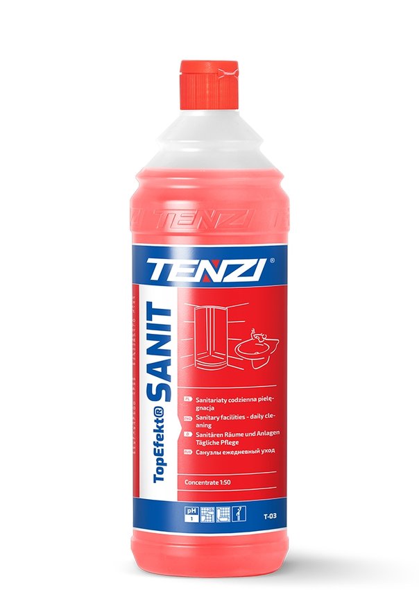 Tenzi Koncentrat do Mycia Łazienek i Pomieszczeń Sanitarnych TopEfekt Sanit 1L