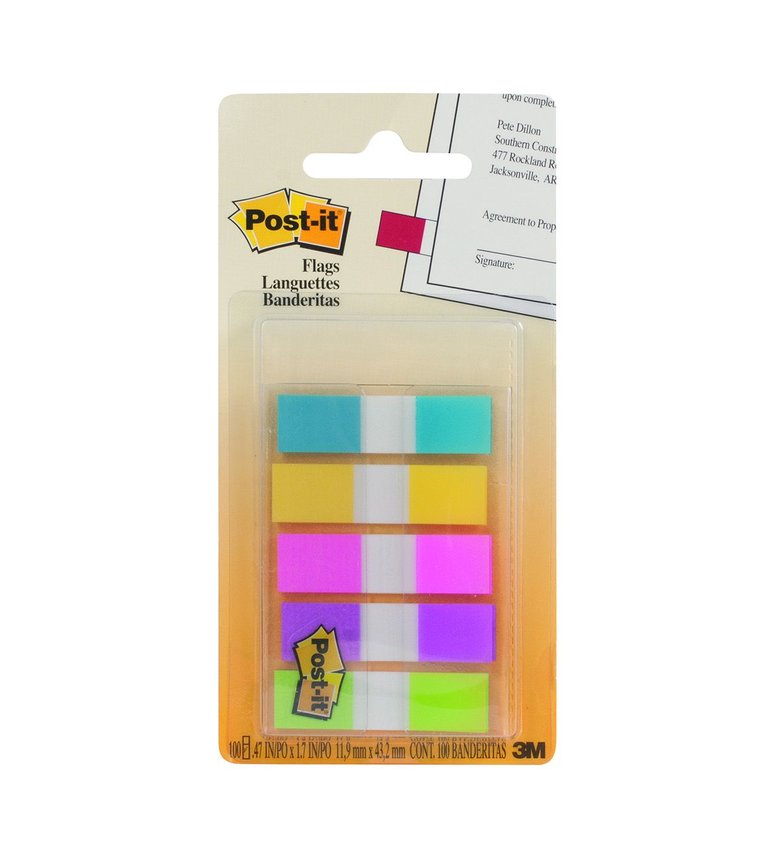 Zakładki Indeks. PP 12x43mm 5kol. 683-5 /Post-It