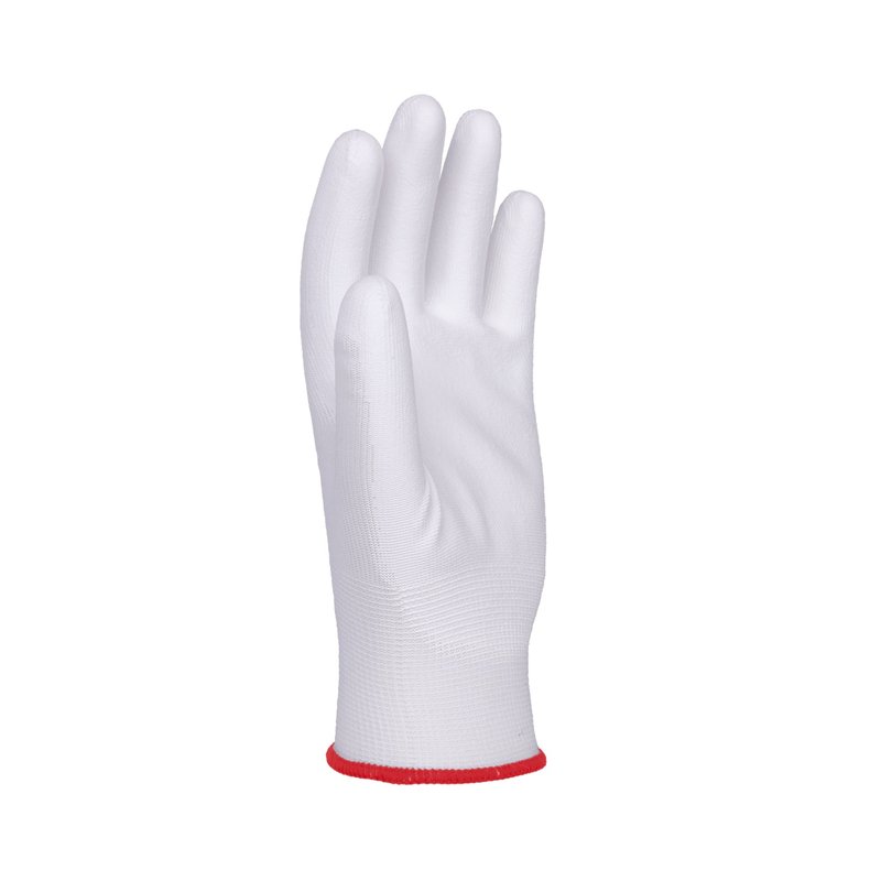 Rękawice Donau Safety Pu White Kat. II Rozm. 6 Białe  /DONAU SAFETY